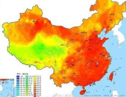 2019暑期来临，全国多地高温超长待机开启 你家热成啥颜色了？